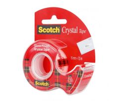 Lepiaca páska kryštálovo číra Scotch , 19 mm x 7,5 m, 1 rolka v zásobníku