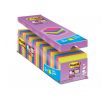 Samolepiaci bloček Post-it Super Sticky, 76x76 mm, mix neónových farieb, zvýhodnené balenie