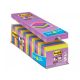 Samolepiaci bloček Post-it Super Sticky, 76x76 mm, mix neónových farieb, zvýhodnené balenie