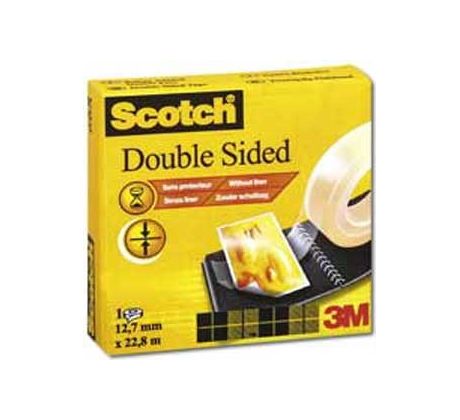 Lepiaca páska obojstranná Scotch 665 12mm x 22,8m v krabičke