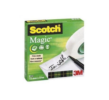 Lepiaca páska Scotch Magic neviditeľná popisovateľná 12 mm x 33 m v krabičke