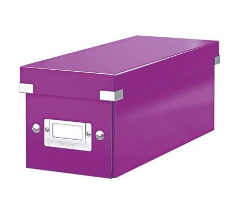 Krabica na CD Click & Store purpurová