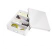 Stredná organizačná krabica Click & Store perleťovo biela