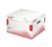 Archívna krabica Esselte Speedbox M so sklápacím vekom biela/červená 367×263×325 mm