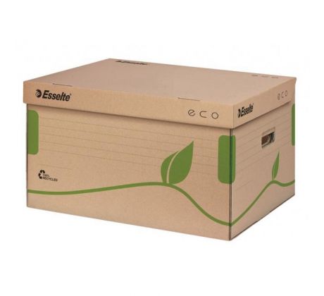 Archívna krabica s vekom Esselte ECO hnedá 345x242x439 mm