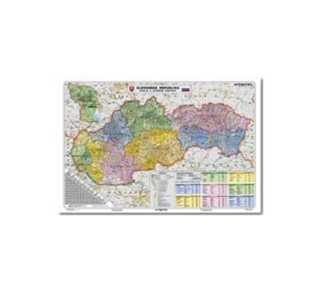 Mapa Slovensko-Kraje a územné obvody