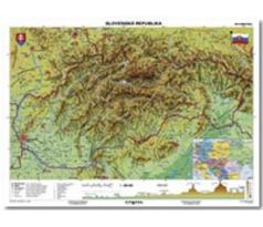 Mapa Slovensko-geografická B1 formát