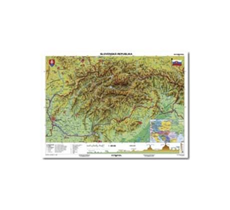 Mapa Slovensko-geografická B1 formát