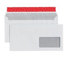 Poštové obálky C6/5 ELCO s páskou, okienko vpravo, ľ+;500 ks