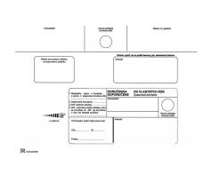 Poštové obálky C5 doručenka do VR OD, Nedoposielať, 1000 ks