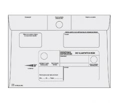 Poštové obálky C5 doručenka do VR bez OD,1000 ks