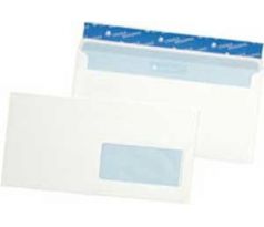 Poštové obálky DL Cygnus s páskou, okienko vpravo, potlač 500 ks