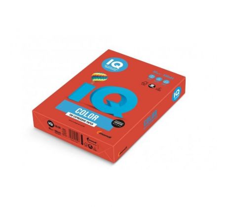 Farebný papier IQ color korálovo červený CO44, A4, 160g