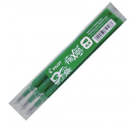 Náhradná náplň do gumovacieho rollera PILOT Frixion 0,5 mm zelená 3ks