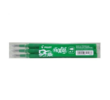 Náhradná náplň do gumovacieho rollera PILOT Frixion 0,7 mm zelená, 3 ks
