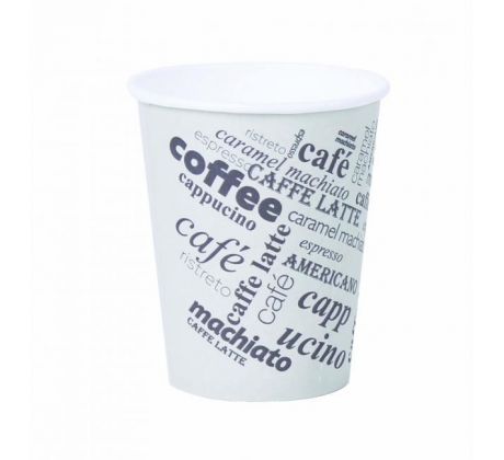 Papierový pohár 280ml `M` 0,2l Coffee to go s motívom 50ks