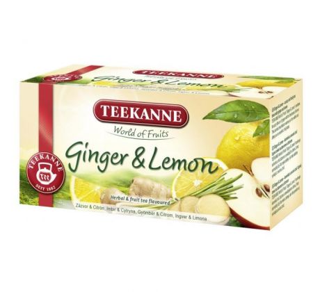 Čaj TEEKANNE ovocný Ginger & Lemon HB 20 x 1,75g