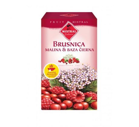 Čaj MISTRAL ovocný HB Brusnica, malina a baza čierna 40 g
