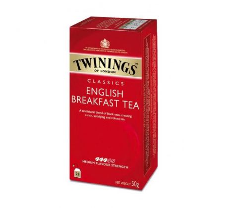 Čaj Twinings čierny English Breakfast HB 50 g&g