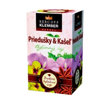 Čaj Bercoff Klember bylinný Priedušky a Kašeľ HB 30 g
