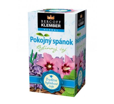 Čaj Bercoff Klember bylinný Pokojný spánok s vitamínom B6 HB 30 g