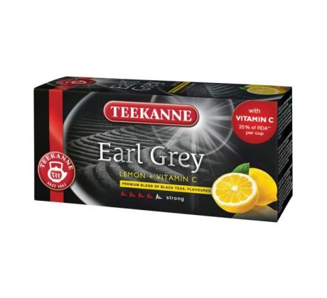 Čaj TEEKANNE čierny Earl Grey Lemon s vitaminom C HB 33 g