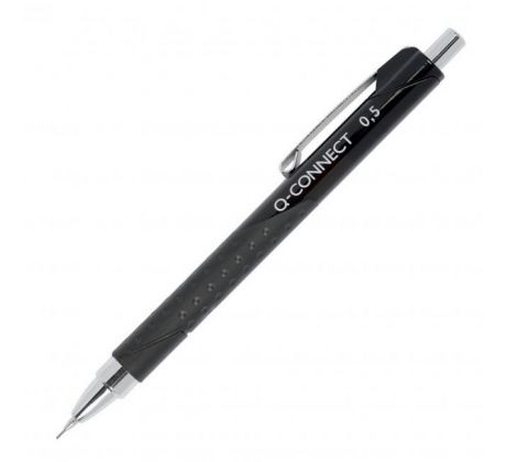 Mikroceruzka Q-CONNECT s kovovým mechanizmom 0,5mm čierna