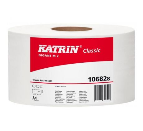 Toaletný papier 2-vrstvový KATRIN Classic Gigant M 23 cm, návin 300 m