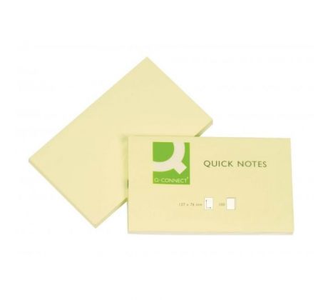 Samolepiaci bloček Q-CONNECT žltý 76x127 mm