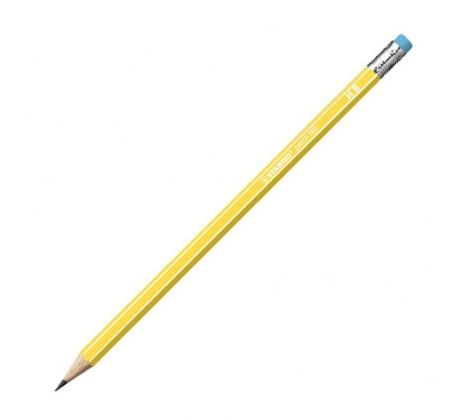 Ceruzka STABILO 160 HB s gumou žltá 12ks