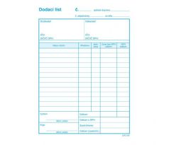 Dodací list s DPH, samoprepis, A5, 100 listov