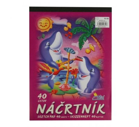 Náčrtník N44 A4 40listov