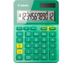 stolová kalkulačka CANON LS-123K zelená, 12 miest, solárne napájanie + batérie (9490B002)