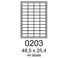 etikety RAYFILM 48,5x25,4 žlté flourescentné laser R01310203F (1.000 list./A4) (R0131.0203F)