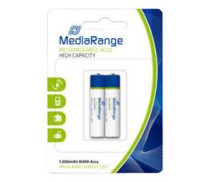 Batérie nabíjatelné Mediarange 1000 mAh NiMH HR03 (AAA) 2ks Blister (HR03)