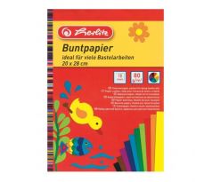 Farebný papier Herlitz 10 listov 20x28cm 80g