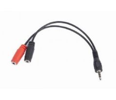 3.5 mm audio + microphone adapter cable, 0.2 m (CCA-417)