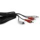 kábel audio prepájací 2 x RCA / 2 x RCA (Cinch) 1.8m CABLEXPERT (CCA-2R2R-6)