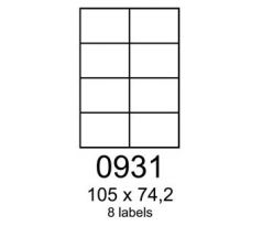 etikety RAYFILM 105x74,2 fotolesklé biele inkjet 120g R01150931B (R0115.0931B)