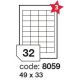 etikety RAYFILM 49x33 univerzálne biele R01008059A (100 list./A4) (R0100.8059A)