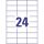 Etikety polyesterové veľmi odolné 70x37mm Avery A4 biele 20 hárkov