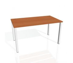 Pracovný stôl Uni, 140x75,5x80 cm, čerešňa/sivá