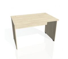Pracovný stôl Uni, zdvojený, 120x75,5x160 cm, agát/sivá