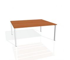 Pracovný stôl Uni, zdvojený, 180x75,5x160 cm, čerešňa/sivá