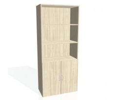 Skriňa DRIVE kombi 3 predely otvorené 2 zatvorené 80x185x42cm agát