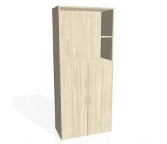 Skriňa DRIVE kombi 2 predely otvorené 3 zatvorené 80x185x42cm agát