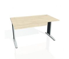 Pracovný stôl Cross, 140x75,5x80 cm, agát/kov