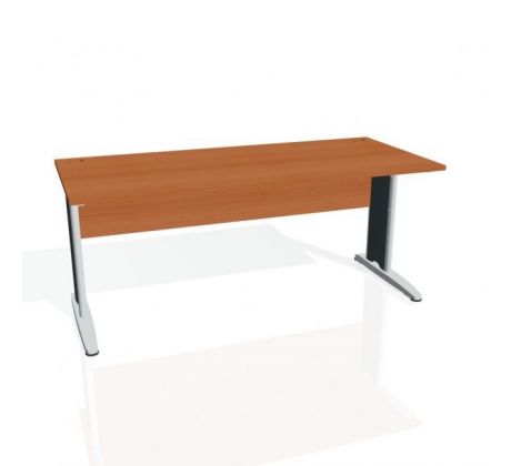 Pracovný stôl Cross, 180x75,5x80 cm, čerešňa/kov
