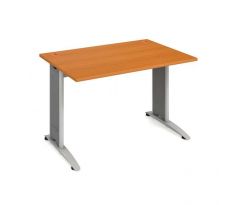 Pracovný stôl Flex, 120x75,5x80 cm, čerešňa/kov