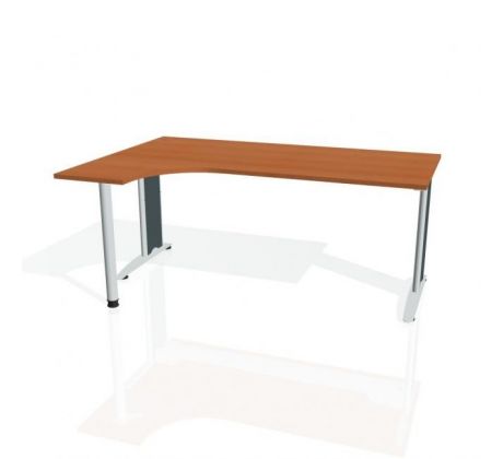 Pracovný stôl Flex, 180x75,5x80 cm, čerešňa/kov